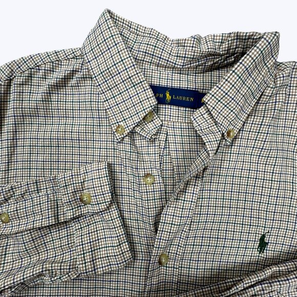 Ralph Lauren Men's Long‎ Sleeve Button Front Polo Size Medium - Picture 1 of 7